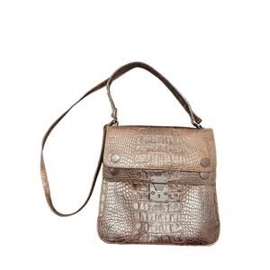 Vintage Via Spiga Brown Leather Shoulder Bag